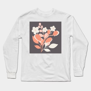 Modern floral bouquet print Long Sleeve T-Shirt